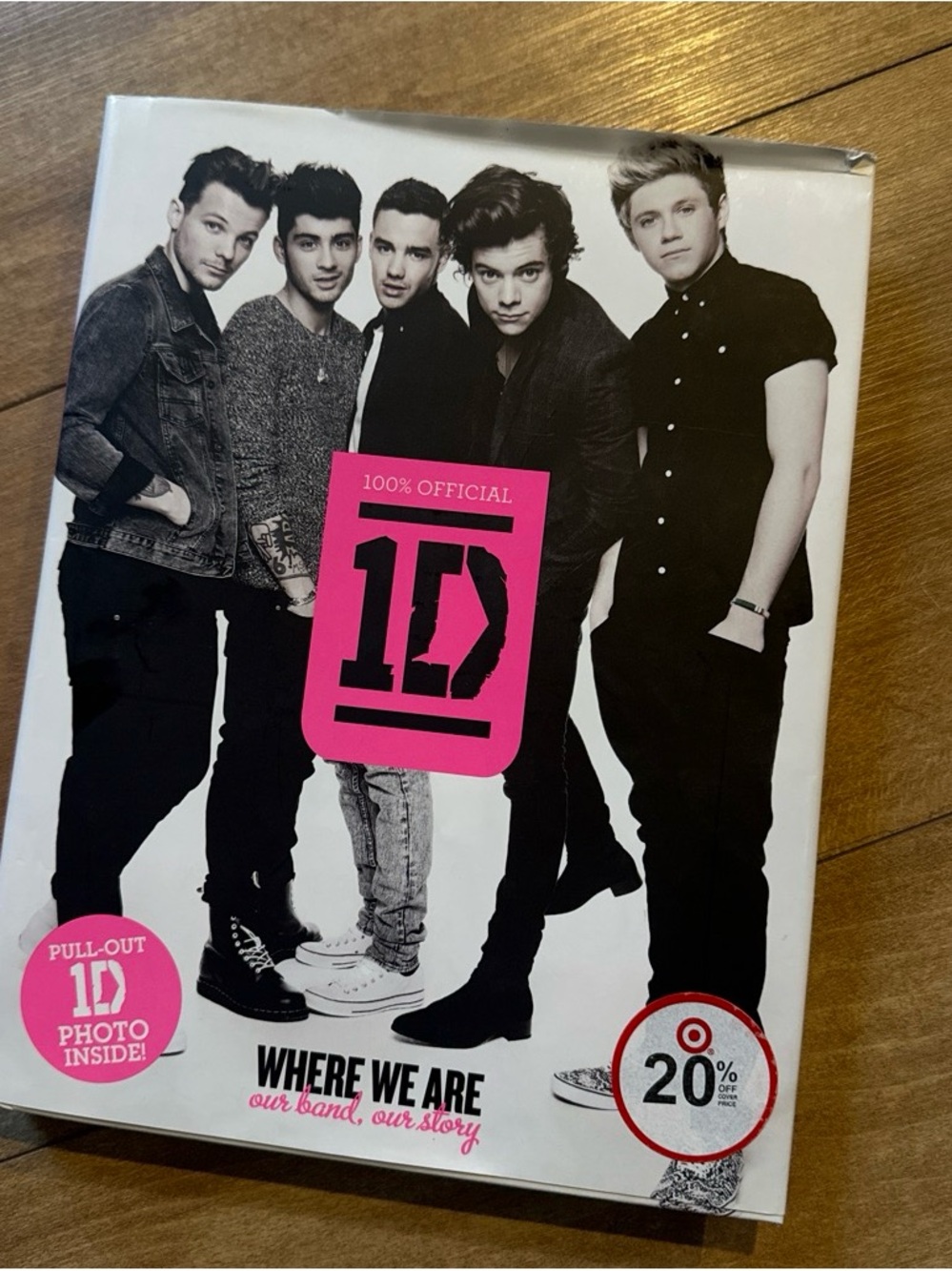 1D Black & White Band Photo Slim Straight Jeans Graphic Pack